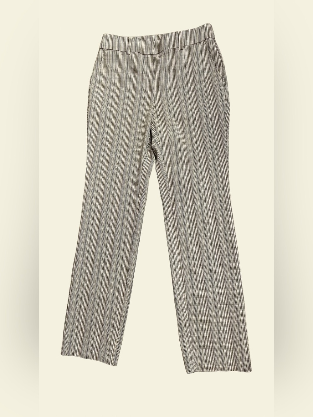Rafaella Striped Straight-Leg Pants